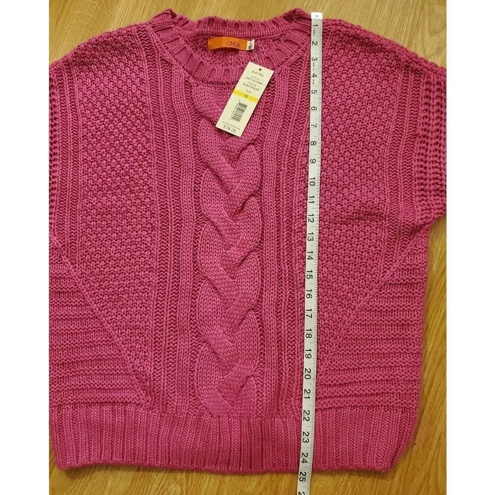 One A Mixed Knit Crew Neck Sweater - Picture 8 of 11
